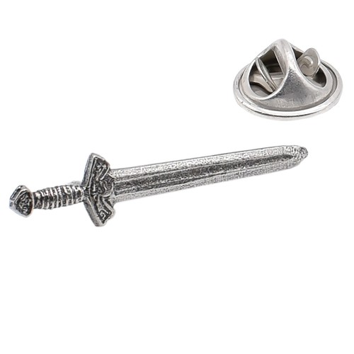 Viking sword pewter - pewter, lapel