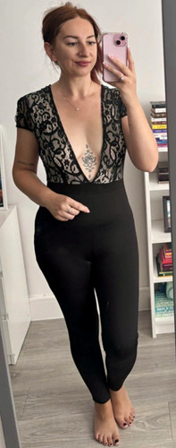 Missguided black lace plunge - missguided,