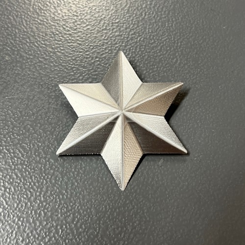 Lister hat badge star red - lister,