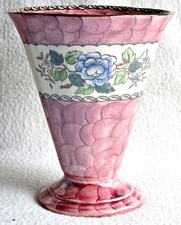 Vintage Maling Pottery Peony