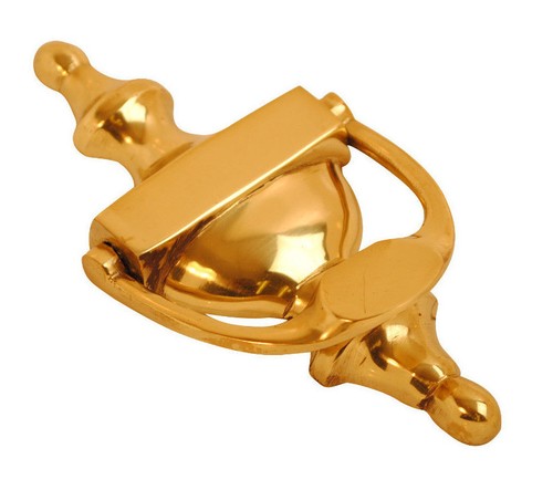 Door knocker polished brass - knocker, or