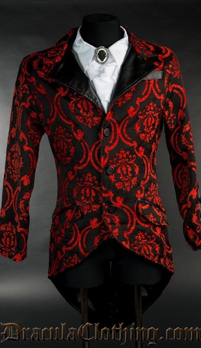 Dracula clothing red - dracula, brocade