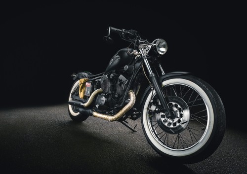 Black cruiser motocycle with - cruiser,