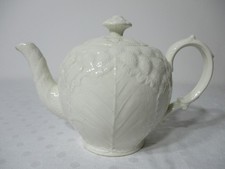 Antique Wedgwood of Etruria & Barlaston White Queens Ware Cauliflower Teapot