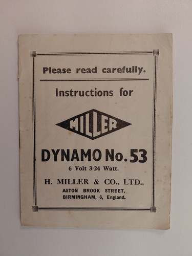 Miller dynamo 53 - miller,