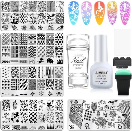 5pcs nail art - art, stamping