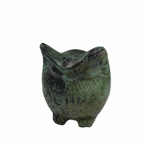 Vtg patinated solid bronze - solid,