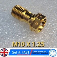 1 x Single Gold Titanium Banjo