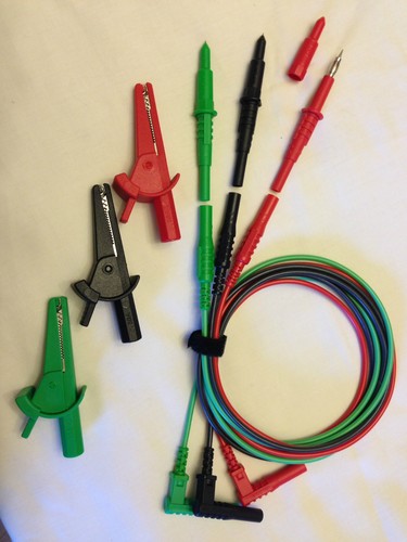 Wire non fused test leads - 3-wire,,