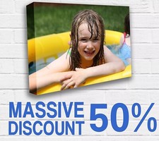 PERSONALISED XL 30x20 LARGE A1 CANVAS PRINTS Your PHOTO ON 18MM DEEP FRAME