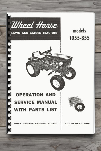 Wheel horse 1055 855 lawn - horse,