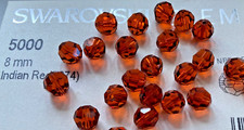 Swarovski Crystal Beads - 288 Beads - 8mm Round - Indian Red - Factory Pack