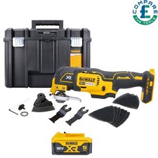 Dewalt DCS355N 18V Brushless MultiTool With Accessories + 1 x 5Ah Battery & Case