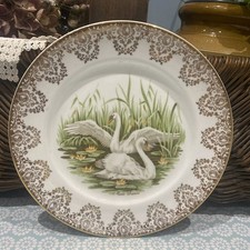 Harleigh china mute swans