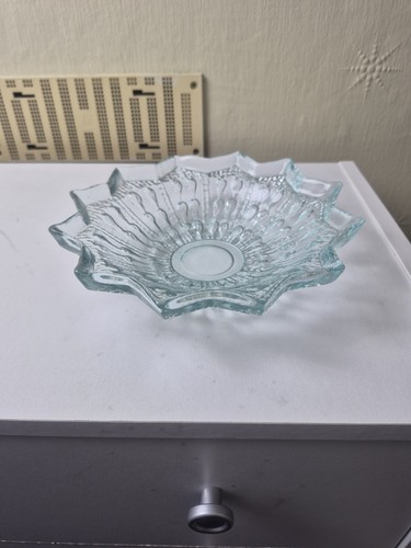Vintage ice blue glass fruit - vintage,