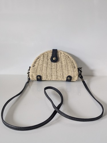 Crossbody clutch rattan bag - clutch,