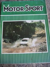 MOTOR SPORT MAY 1978 VAUXHALL