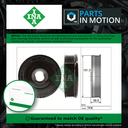 Crankshaft pulley fits - crankshaft,