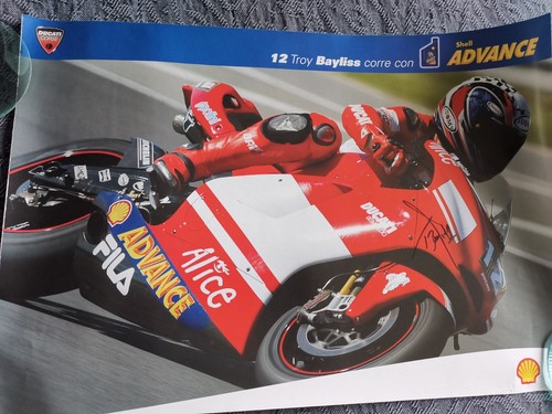 Troy bayliss signed ducati - signed,