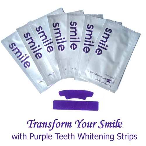 Teeth whitening strips say - x,