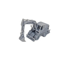N Gauge Wheeled Excavator Model Railway Accessories & Scenery