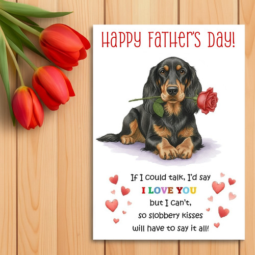 Gordon setter father day - setter, father’s