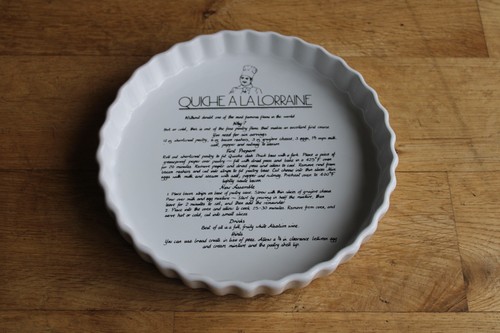 Vintage quiche lorraine recipe - vintage,