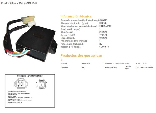 Ignition module dze cdi yamaha - cdi,