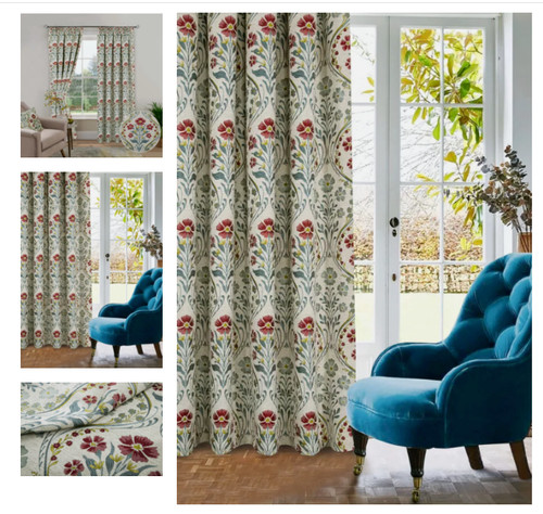 Tapestry style curtains lined - style,