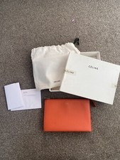 Celine Orange Grained Leather