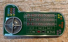 Roulette Table with Spinner Wheel Metal Belt Buckle Zinc Alloy BK34