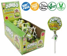 Zed Candy SOUR APPLE FLAVOUR JUMBO JAWBREAKERS ON A STICK VEGAN Sweets Gum