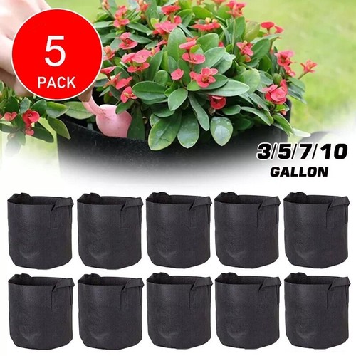 Pack large plant grow bags - 5,