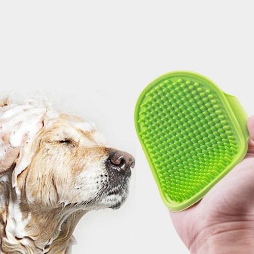 Soft rubber dog - brush, comb