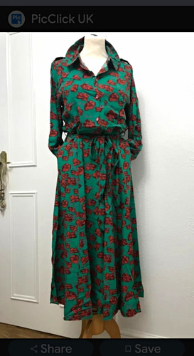 Dior green red - green/red, floral