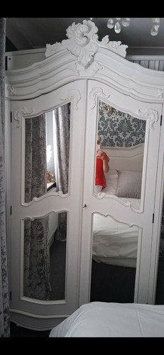 French solid wood wardrobe - solid,