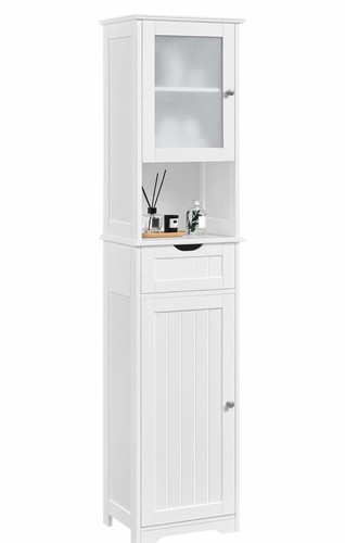 Tall white wood bathroom - tall,