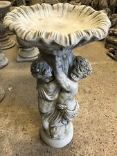 Stone bird bath,Twin Cherubs
