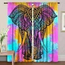 Indian Bohemian Door Curtain Hippie Mandala Tapestry Boho Drape Cotton Curtain