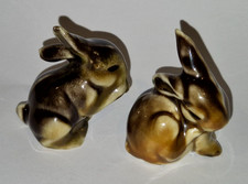 2 x Dark Brown Bunny Rabbit