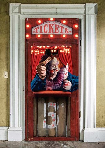 Halloween scary circus clown - scary,