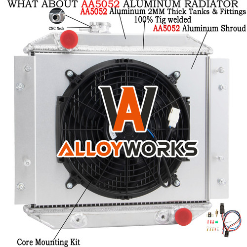 Row radiator shroud fan - row,