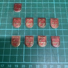 Original 1960s Metal Philips Vintage Radio / Hifi Badge Type B - 1 Piece