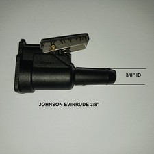 JOHNSON EVINRUDE OUTBOARD ENGINE FUEL CONNECTOR.3/8"ID FUEL LINE .NEW