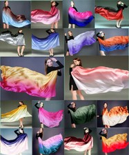 Color gradient women silk