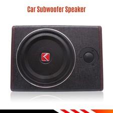 8'' 600W Active Underseat Car Bass Box Audio Subwoofer Sub Speaker Amplifier UK