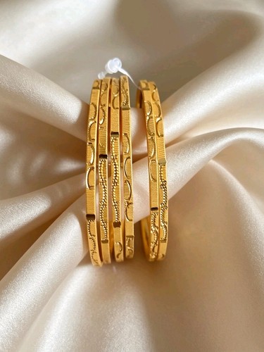 Ethnic bangles 22k gold - ethnic, plated