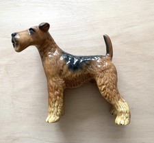 Coopercraft Ceramic Airedale Terrier Collectible Vintage Dog Figure