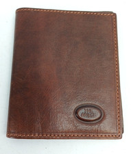 THE BRIDGE Chestnut Brown Leather Card Holder mini Wallet
