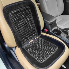 BEADED CAR SEAT COVER MASSAGING RELAX UNIVERSAL TAXI VAN FRONT CHAIR CUSHION NEW